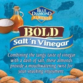 Blue Diamond Almonds (470ml (Pack of 1)) - , Bold Salt \'n Vinegar, 470ml