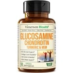 Glucosamine with Chondroitin Turmeric MSM Boswellia. Supports Occasional Joint Pain Relief. Helps Inflammatory Response, Antioxidant Properties. Supplement for Back, Knees, Hands. 90 Capsules