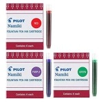 Pilot Namiki IC50 Fountain Pen Ink Cartridge Purple Green Red(69002-69003-69004)