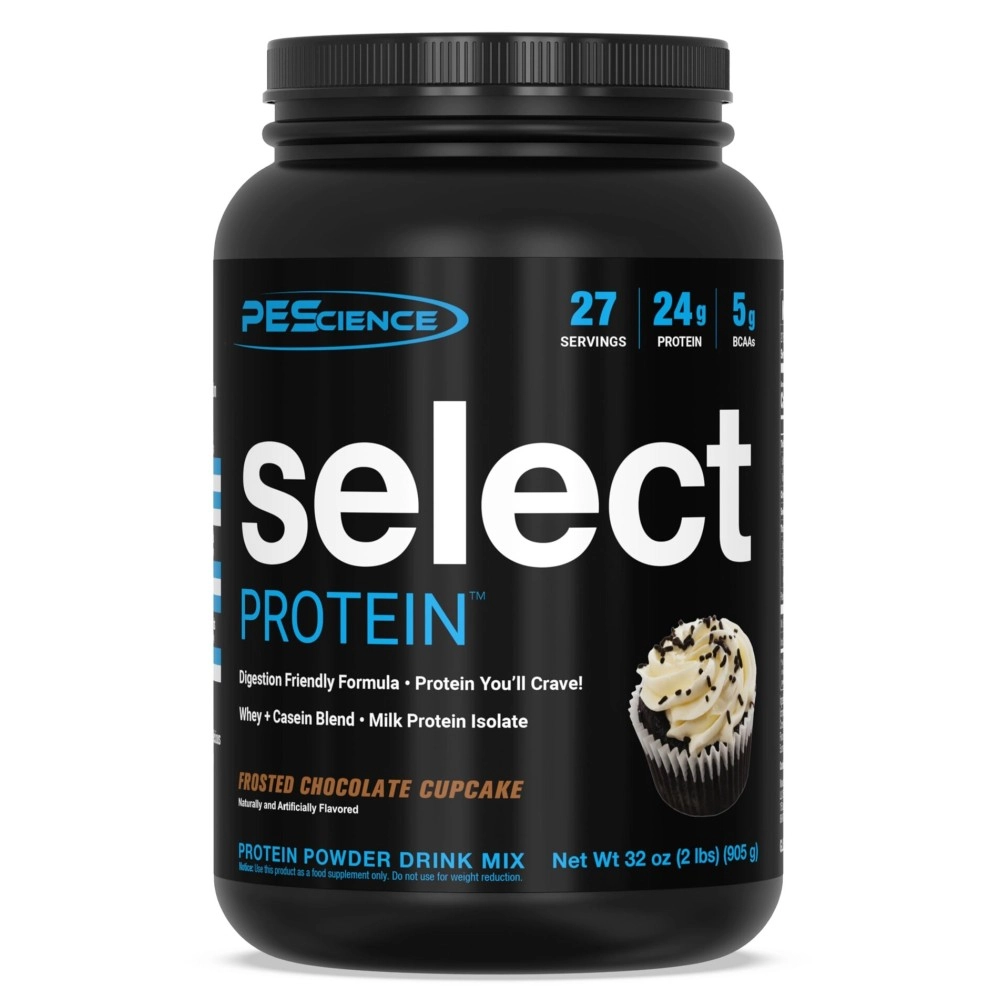 PEScience - Select Protein - Whey & Casein Protein Powder Supplement Blend - 27 Servings (Frosted Chocolate Cupcake)