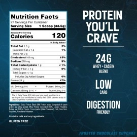 PEScience - Select Protein - Whey & Casein Protein Powder Supplement Blend - 27 Servings (Frosted Chocolate Cupcake)