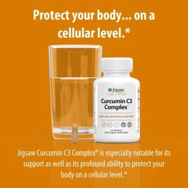 Jigsaw Health Curcumin C3 Complex | Curcumin Capsules Antioxidant Support | 60 Capsules | 60 Servings