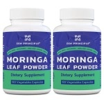 Zen Principle 2 Pack (360 Capsules) Organic Moringa Oleifera, Ultra-Premium. Provides an All Natural Energy Boost and Multi-Vitamin. A Raw Superfood, Vegan, No GMO and Gluten Free