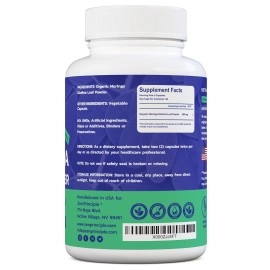 Zen Principle 2 Pack (360 Capsules) Organic Moringa Oleifera, Ultra-Premium. Provides an All Natural Energy Boost and Multi-Vitamin. A Raw Superfood, Vegan, No GMO and Gluten Free