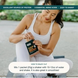 Nuzest Wild Strawberry Clean Lean Protein - Premium Vegan Protein Powder, Plant Protein Powder, European Golden Pea Protein, Single Serving