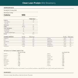 Nuzest Wild Strawberry Clean Lean Protein - Premium Vegan Protein Powder, Plant Protein Powder, European Golden Pea Protein, Single Serving