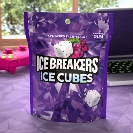 Ice Breakers Ice Cubes Sugar Free Gum (Arctic Grape,100 Count)