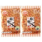 Kaki No Tane Uegaki Japanese Traditional Rice Crackers : Nori Arare/ 2packs ( Wasabi)