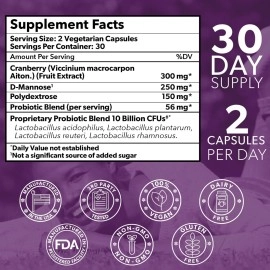 Intimate Rose Probiotics for Women - Flora Bloom Probiotic Supplement for Women - Healthy Vaginal Odor Probiotic - Formula for pH Balance, UTI, BV & GBS Relief - 30 Day Supply (60 Capsules)