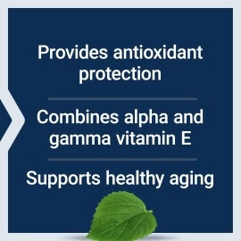 Life Extension Gamma E Mixed Tocopherols - Complete D-Alpha Vitamin E Supplement Pills for Heart Health and Skin Care - Gluten-Free, Non-GMO - 60 Softgels