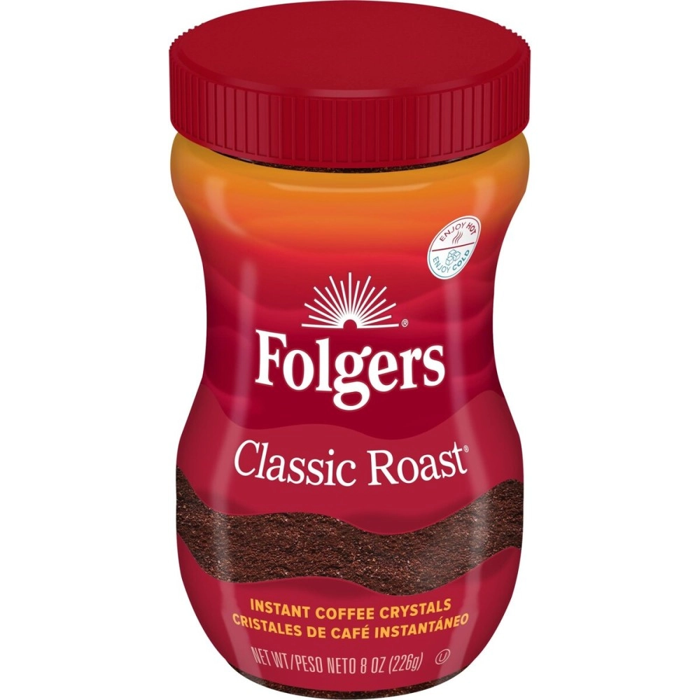Folgers Classic Roast Instant Coffee, 8 Ounces