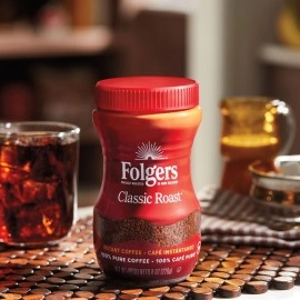 Folgers Classic Roast Instant Coffee, 8 Ounces