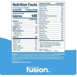 Bariatric Fusion (Unflavored) - Meal Replacement Protein 21 Serving Tub Unflavored for Surgery Patients Including Gastric Bypass & Sleeve Gastrectomy