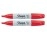 Sharpie Permanent Marker, Chisel Tip, Red, 2 Count
