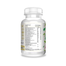 Actif Organic Prenatal Vitamin with 25+ Organic Vitamins, 100% Natural, DHA, EPA, Omega 3, and Organic Herbal Blend - Non-GMO, 90 Count