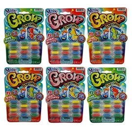 JA-RU Magic Grow Capsules (12 Assorted Style) Best Growing Animals Bath Toys for Kids. 305-1H