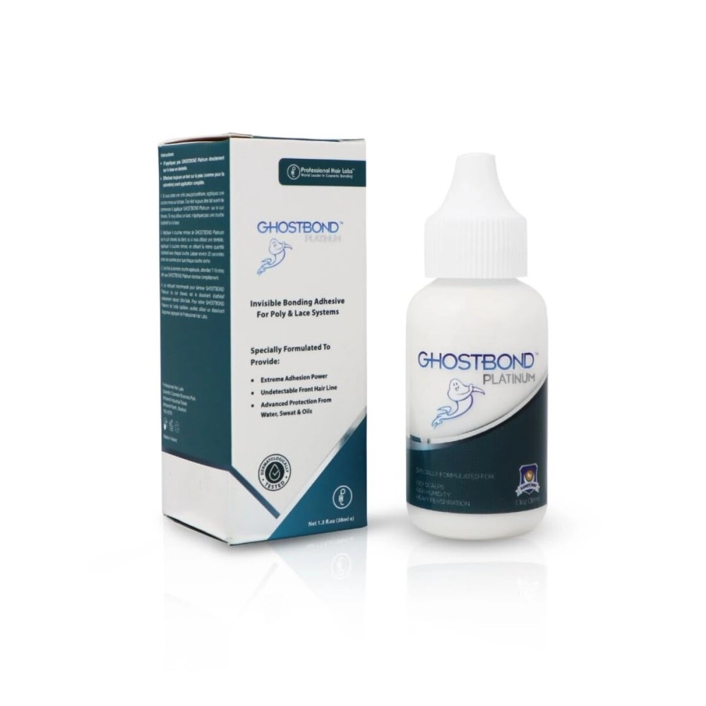 Professional Hair Labs Ghost Bond Platinum Lace Glue Skin Glue, 1.3 oz, 37 ml (Pack of 1)