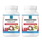 MOJObody Freeze Dried Mangosteen Pericarp Capsules 2PK, 1.5 Grams per Serving, 90 Veggie Capsules per Bottle, Xanthone Rich