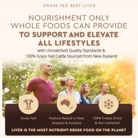 Ancestral Supplements Grass Fed Beef Liver Desiccated Natural Iron, Vitamin A, B12 for Energy (180 Capsules)