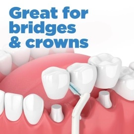 GUM - 614D Proxabrush Go-Betweens Interdental Brush Refills, Wide, 8 Count