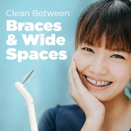 GUM - 614D Proxabrush Go-Betweens Interdental Brush Refills, Wide, 8 Count