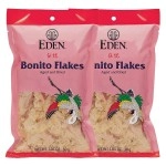 Eden Japanese Bonito Flakes, Shaved Skipjack Tuna, Katsuobushi , Traditionally Aged and Dried, Hardwood Smoked, Make Dashi and Miso Soup, 1.05 oz (2-Pack)