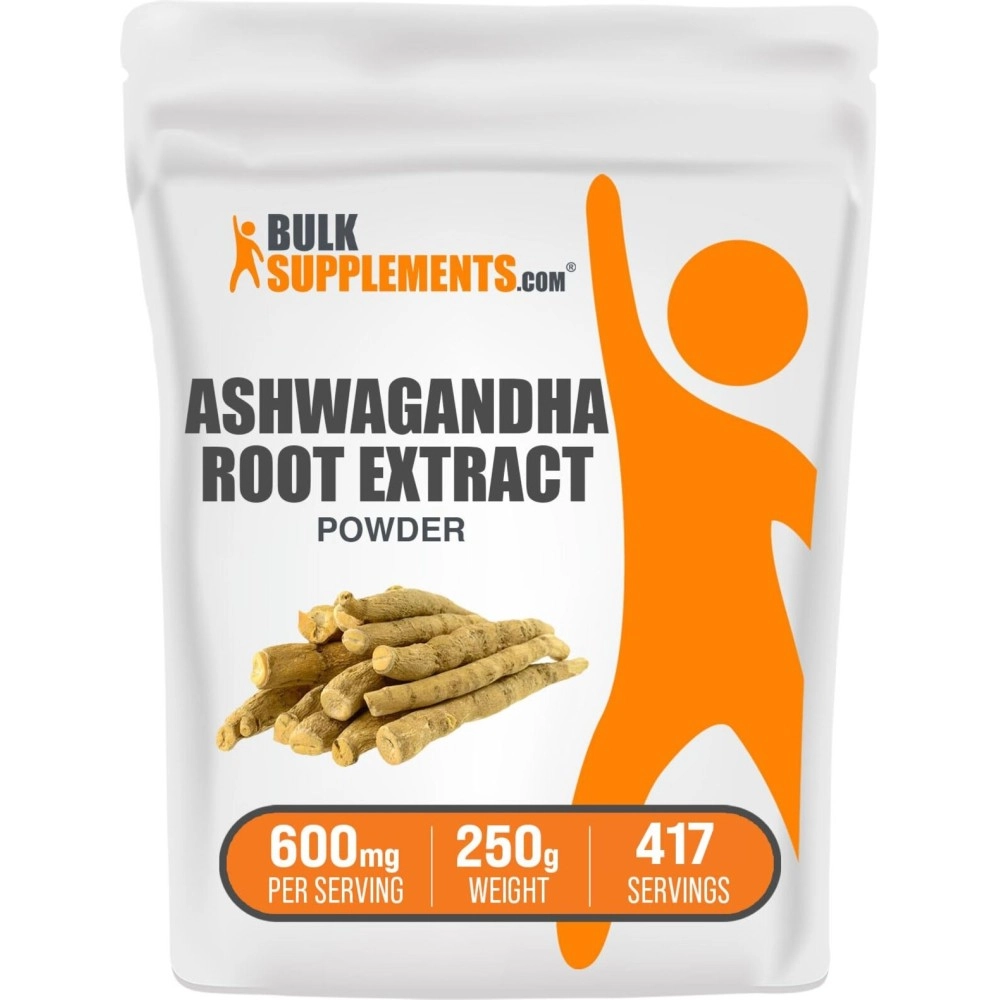 BULKSUPPLEMENTS.COM Ashwagandha Root Extract Powder - 600mg per Serving, 250 grams