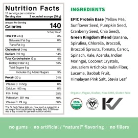 Sprout Living Epic Protein Green Kingdom, 454g