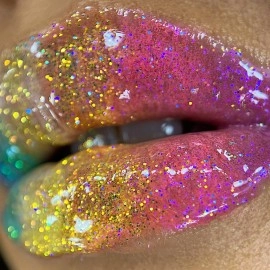 Unicorn Snot Pixie Approved Vegan and Cruelty Free Glitter Lip Gloss in Holographic Silver