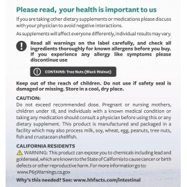 Intestinal Guard - Worm and Intestinal Cleanser for Humans - Wormwood & Black Walnut- - 60 Capsules