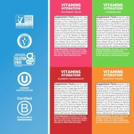 Nuun Vitamins Electrolyte Tablets with Vitamin D, C, E, A, & B6, Folic Acid, Magnesium & 4 Other Essential Electrolytes, Gluten Free & Vegan, Mixed Fruit, 4 Pack (48 Servings Total)