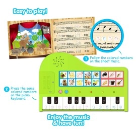 BEST LEARNING My First Piano Book - Educational Musical Toy for Toddlers Kids