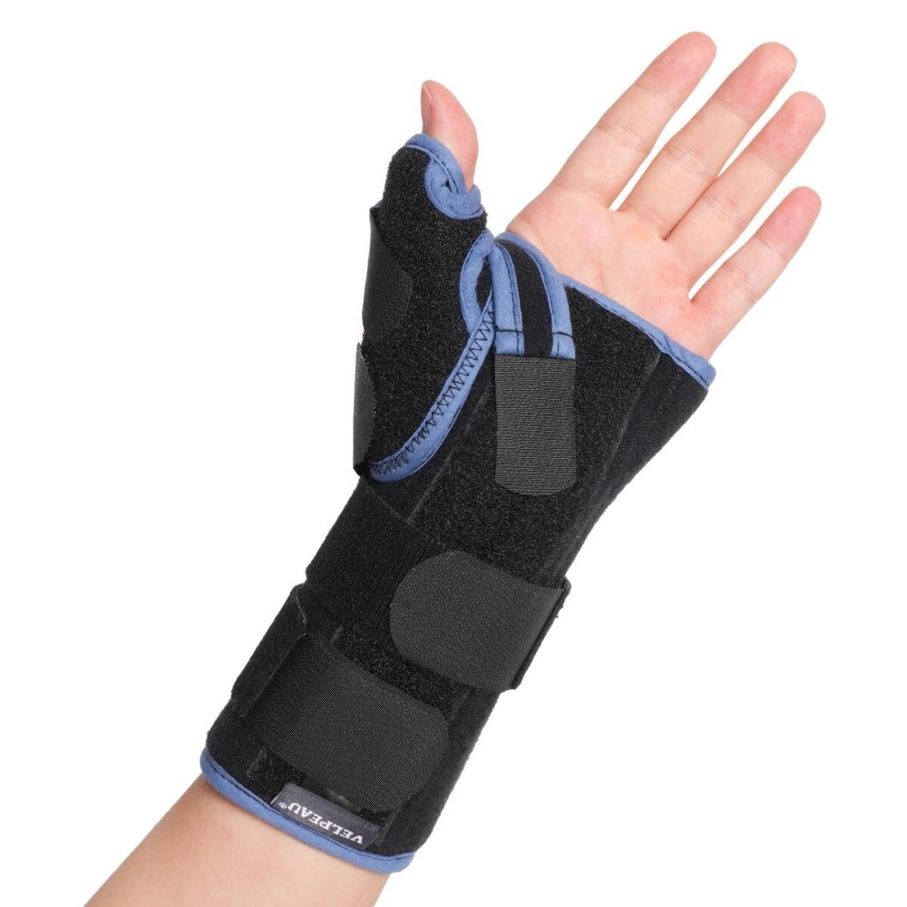Velpeau Wrist Brace with Thumb Spica Splint for De Quervain\'s Tenosynovitis, Carpal Tunnel Pain, Stabilizer for Tendonitis, Arthritis, Sprains & Fracture Forearm Support Cast (Regular, Left Hand -M)