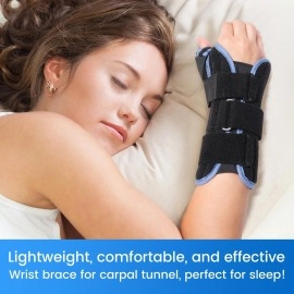 Velpeau Wrist Brace with Thumb Spica Splint for De Quervain\'s Tenosynovitis, Carpal Tunnel Pain, Stabilizer for Tendonitis, Arthritis, Sprains & Fracture Forearm Support Cast (Regular, Left Hand -M)