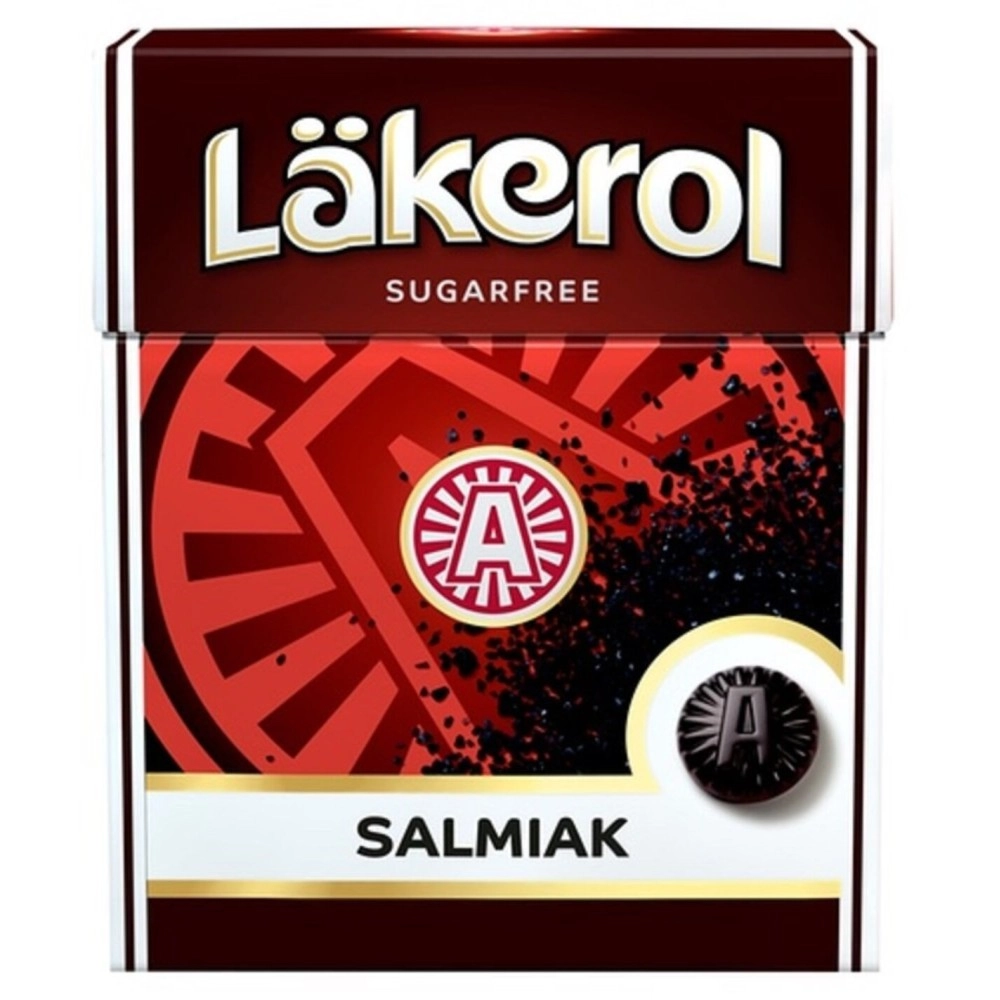 Lkerol 4 Boxes x 25g of Salmiak - Original - Swedish - Sugar Free - Salty Licorice - Pastilles - Lozenges - Drops - Dragees - Candies - Sweets