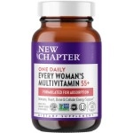 New Chapter Multivitamin for Women 50 Plus - Every Woman\'s One Daily 55+ with Fermented Probiotics + Whole Foods + Astaxanthin + Organic Non-GMO Ingredients -48 ct (Packaging May Vary)