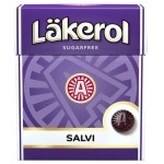 Lkerol 24 Boxes x 25g of Salvi - Original - Swedish - Sugar Free - Salmiak - Licorice - Salmiac - Liquorice - Pastilles - Lozenges - Drops - Dragees - Candies - Sweets