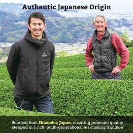 Sugimoto Tea - Organic Hojicha - Roasted Twig Tea - 12 Count Compostable Pyramid Teabags