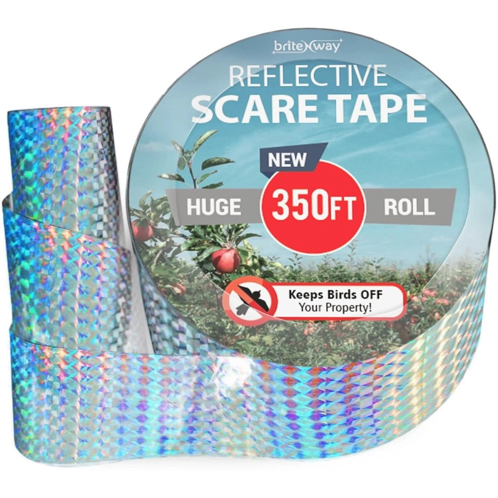 BRITENWAY Dual-sided Repellent Tape for Bird (350ft)