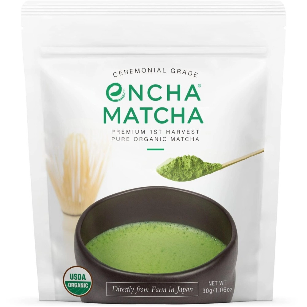 (Ceremonial-Grade (premium 1st harvest), 30g (30ml)) - Encha Organic Matcha (Ceremonial-grade, premium 1st harvest, 30g30ml)