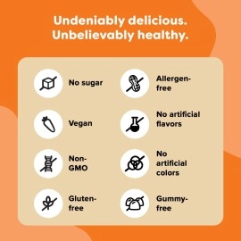 Renzo\'s Bright & Brainy Vitamin B6 - Vegan Vitamins for Kids, Dissolvable and Easy to Take B6 Vitamins for Kids, Zero Sugar, Oh-Oh-Oh Orange Flavor, [60 Melty Tabs]