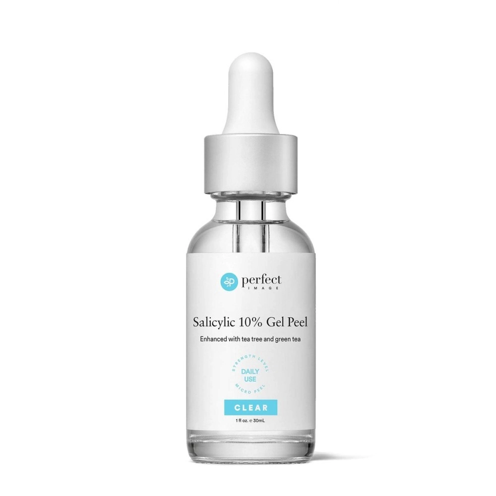 PERFECT IMAGE Salicylic 10% Gel Peel, Breakout and Pore Minimizer and Cleanser, 15-30 Full Facial Chemical Peels, 1 fl oz. e, 30 mL -