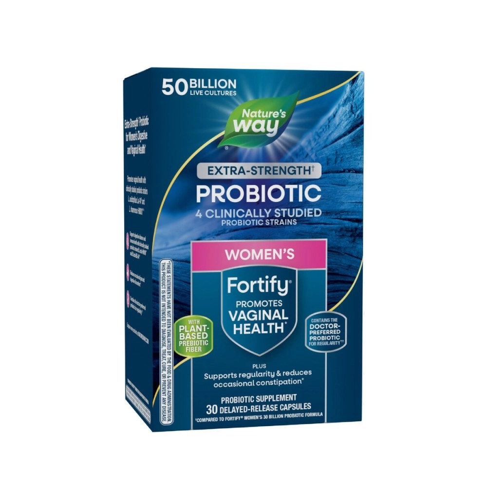 Nature\'s Way Fortify Extra Strength Daily Probiotic (50 Billion Live Cultures, 11 Strains, 30 Capsules)