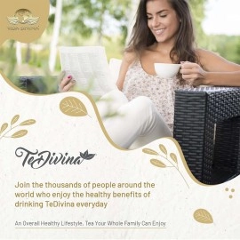 Vida Divina Detox Tea All Organic Healthy Cleansing Formula, Caffeine Free All Natural Colon Cleanse Digestive Tea and Body Detox, 12 Blended Herbs - Original Flavor | 0.3oz (Pack of 1)