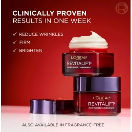 LOral Paris L\'Oreal Revitalift Triple Power Anti-Aging Face Moisturizer, Pro Retinol, Hyaluronic Acid & Vitamin C, Reduce Wrinkles .5 Oz