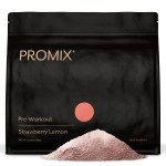Promix Pre-Workout Powder, Strawberry Lemon - Maximize Focus & Performance - Helps Muscle Gain, Endurance & Enhanced Energy - Vitamin B12, Caffeine, Beta-Alanine & L-Tyrsosine - Gluten & Dairy-Free