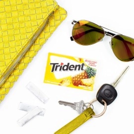Trident Pineapple Twist Sugar Free Gum - with Xylitol - 12 Packs (168 Pieces Total)