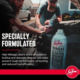 Sea Foam High Mileage Motor Treatment HM16, 16 oz, Pack of 1, Silver