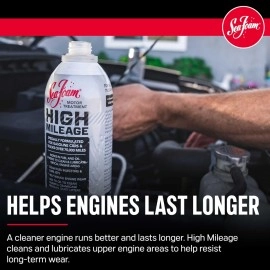 Sea Foam High Mileage Motor Treatment HM16, 16 oz, Pack of 1, Silver