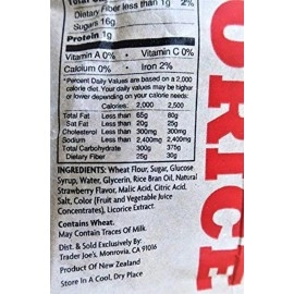 Trader Joe\'s Soft Licorice Twists 8oz (Strawberry Licorice, 5 Pack)